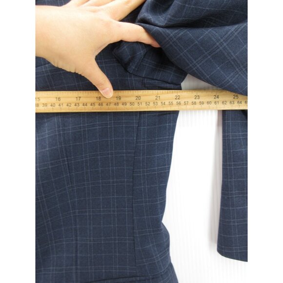 VINTAGE Hart Schaffner Marx Sport Coat 41 Long Blazer Wool Plaid USA * - Picture 5 of 16